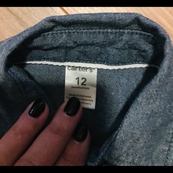 Baby girl denim dress excellent condition 💙 - Picture 2 of 4